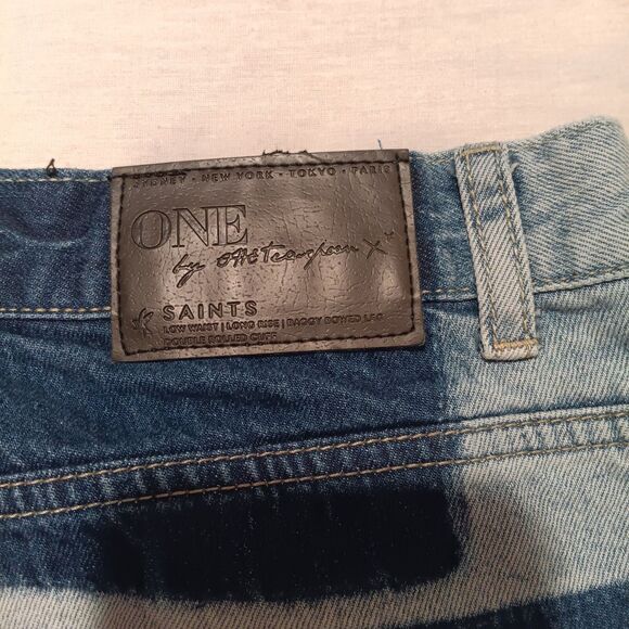 One X One Teaspoon Jeans Baggy Bowed Legs  Low Waist Long Rise Men's Size 29 - Picture 6 of 9